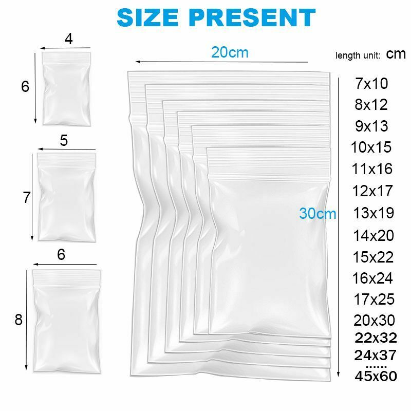 Single zip lock bag